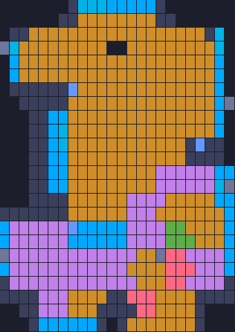 Board layout of the level (schematic)