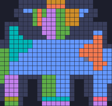Board layout of the level (schematic)