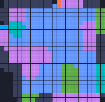 Board layout of the level (schematic)