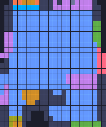 Board layout of the level (schematic)