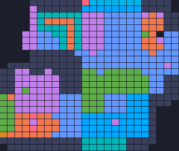 Board layout of the level (schematic)