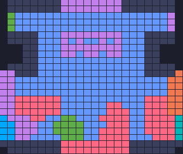 Board layout of the level (schematic)