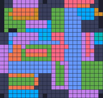 Board layout of the level (schematic)