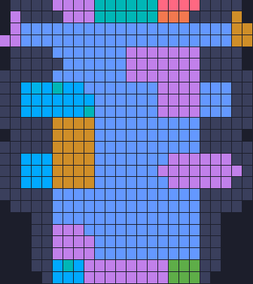Board layout of the level (schematic)