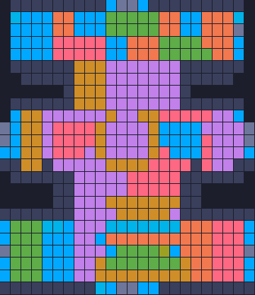 Board layout of the level (schematic)