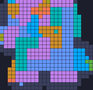 Board layout of the level (schematic)
