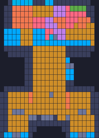 Board layout of the level (schematic)