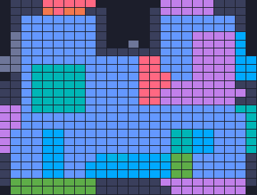 Board layout of the level (schematic)