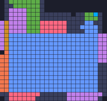 Board layout of the level (schematic)