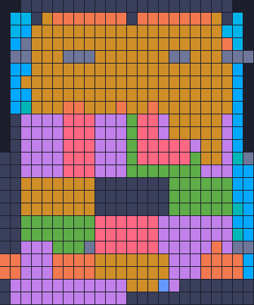 Board layout of the level (schematic)