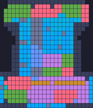 Board layout of the level (schematic)