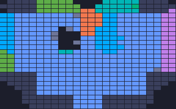 Board layout of the level (schematic)