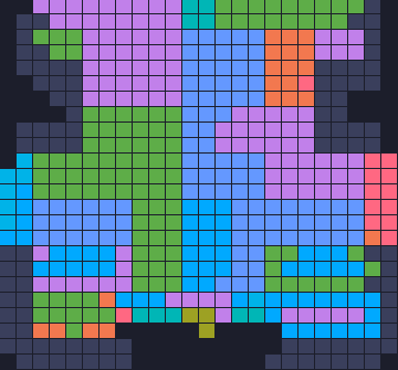 Board layout of the level (schematic)