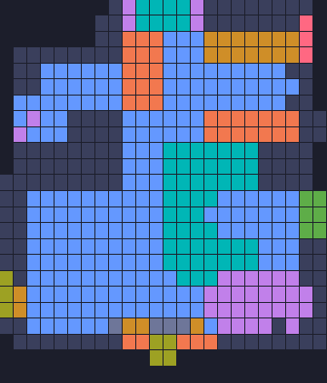 Board layout of the level (schematic)