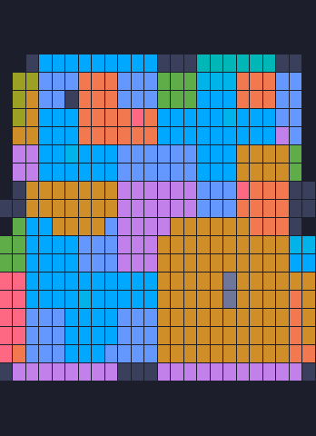 Color Block Jam Level 272: Screenshot des Spielfelds