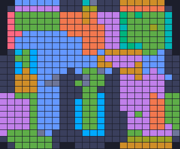 Board layout of the level (schematic)