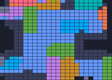 Board layout of the level (schematic)