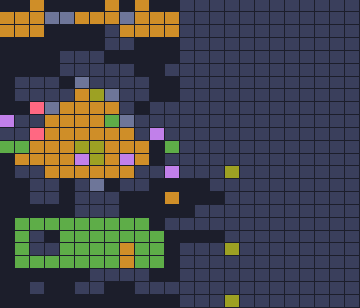 Color Block Jam level 1797: screenshot of the board