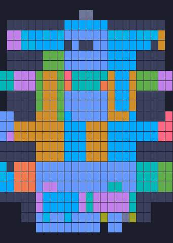 Color Block Jam Level 335: Screenshot des Spielfelds