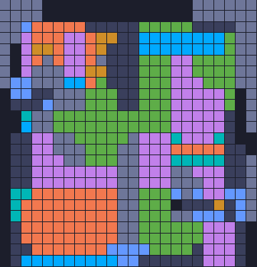 Board layout of the level (schematic)