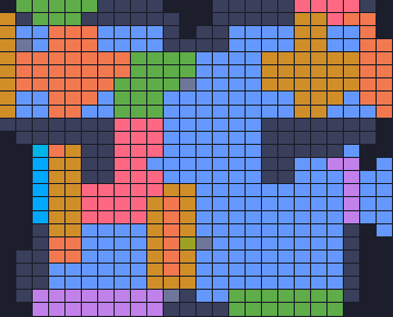 Board layout of the level (schematic)