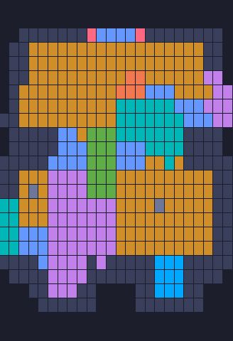 Color Block Jam Level 422: Screenshot des Spielfelds