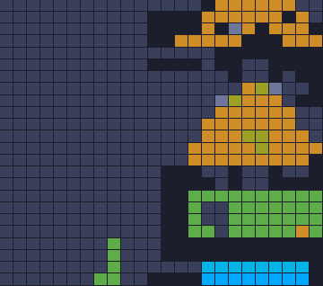 Color Block Jam Level 1777: Screenshot des Spielfelds