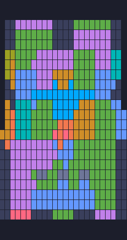 Color Block Jam level 246: screenshot of the board