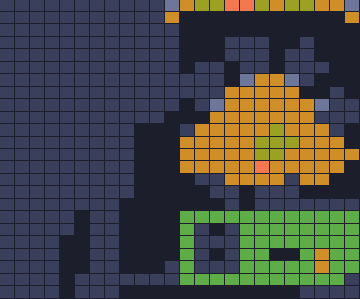 Color Block Jam level 1764: screenshot of the board