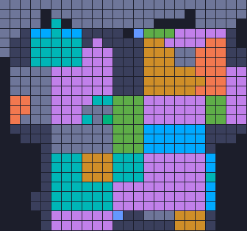 Color Block Jam 레벨 1329 / 1332: 보드 스크린샷