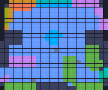 Board layout of the level (schematic)