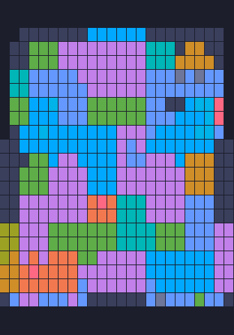 Color Block Jam level 348: screenshot of the board