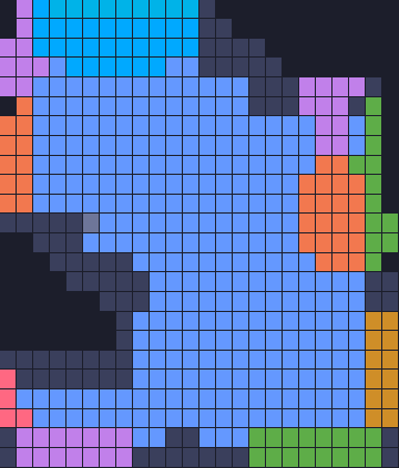 Board layout of the level (schematic)