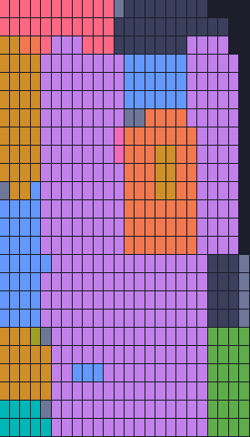 Color Block Jam 168. bölüm: tahtanın ekran görüntüsü