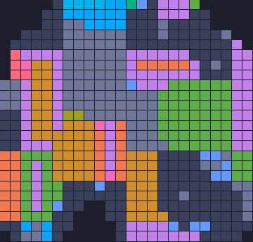Board layout of the level (schematic)
