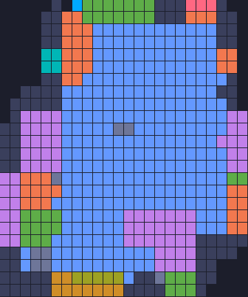 Board layout of the level (schematic)