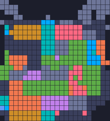 Color Block Jam niveau 1340 / 1343 : capture du plateau