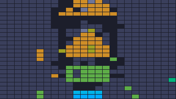 Color Block Jam Level 1836: Screenshot des Spielfelds