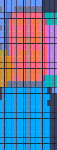 Color Block Jam Level 442: Screenshot des Spielfelds