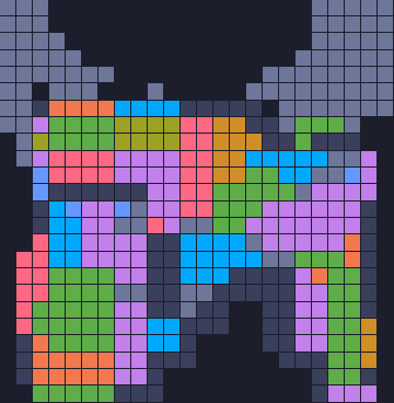Board layout of the level (schematic)